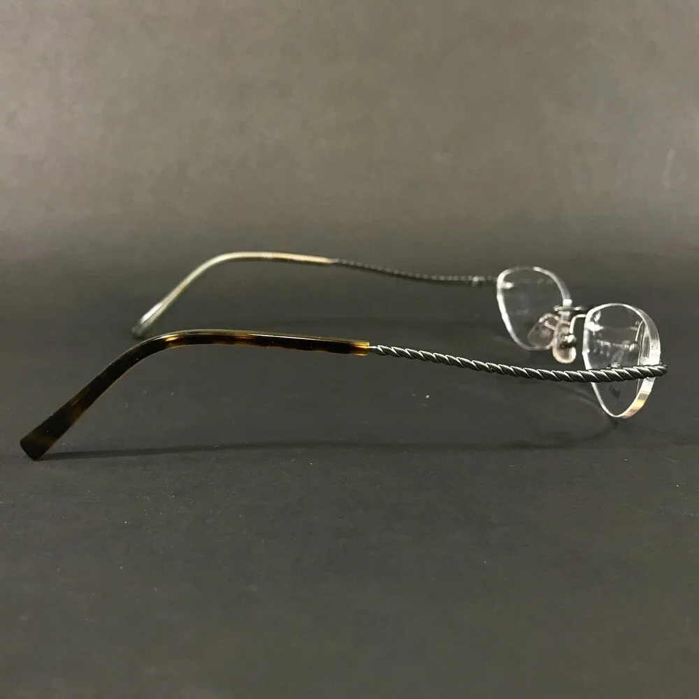 Cole Haan Eyeglasses Frames CH 905 SAGE Grey Round Rimless 50-18-130